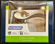 Schlage Accent with Camelot trim Satin Nickel Interior Hall/Closet Passage Door