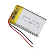 3.7V 500mAh 1.85Wh Polymer Li Battery 502540 For Headset Record Driving Recorder