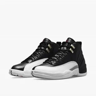 【NIKE 耐吉】jordan 喬丹 12代 籃球鞋 AJ12 Playoffs RETRO 經典 季後賽 黑白 男鞋(CT8013-006)