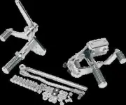 Chrome Forward Control Kit w/ Pegs Harley Softail Springer 88-99