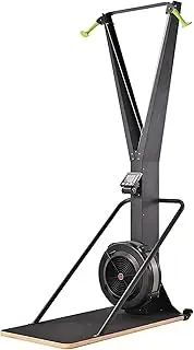 KIPEKE Ski Machine with Display Monitor, Indoor Ski Cross Trainer Machine, Black, LCD Display, 10 Resistance Levels