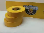 Howies Hockey Tape 3 Rolls Yellow Shin Pad Tape Brand New Fresh Tape