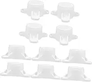 TEHAUX 10Pcs Table Leg Caps with Slip Design Durable Furniture Leg Accessories for Stable Support Versatile Table Parts for Various Settings