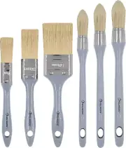 Edge Paint Brush-Trim Paint Brush,3 Pointed round Edge Brushes and 3 Flat Paint
