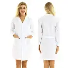 YiZYiF Women Men Scrubs Lab Coat Medical Nurse Doctor Dress Uniform Surgeon