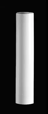B&P Lamp 12" Ht., White Plastic Candle Cover, Candelabra Base