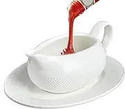 Ceramic Gravy Server, Serving Gravy Dish, Dipping Sauce Boat, Gravy Bowl Set, Salad Dressing Dispenser, Broth Serving Bowl, Ceramic Serving Dish, Milk Gravy Boat, Gravy Dish Tray, Gravy Bowl for Broth
