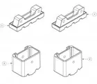 BAILEY Spare Part Foot Kit Punchlock PFS and Extreme Aluminium Platform Ladders