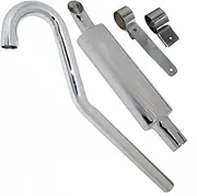 AEspares Compatible With ROYAL ENFIELD 350CC EXHAUST SILENCER TRIALS SCRAMBLER
