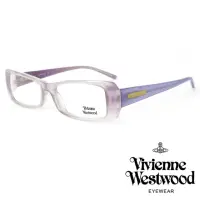 在飛比找momo購物網優惠-【Vivienne Westwood】清透亮眼鏡腳長方框光學
