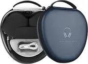 WIWU Smart Case for Apple AirPods Max Headphones, Ultra-Slim Travel Carrying Case with Sleep Mode, Airpod Max Accessories, Hard Shell Storage Bag (Blue)