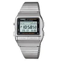 在飛比找蝦皮購物優惠-【CASIO 卡西歐】復古銀色方形電子錶( DB-380-1