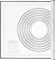 Yansumi Silicone Pastry Mat Extra Large Non-Slip Mat for Rolling Dough Pie Crust and Baking Non-Stick with Measurements (XXL,32"L x 24"W, Black)