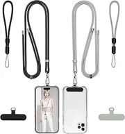 Phone Lanyard, takyu Adjustable Cell Phone Lanyard and Wrist Strap with Tether Tabs for Most Phone