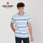 JOHN HENRY 交錯橫條紋T恤