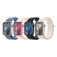 在飛比找Yahoo奇摩購物中心優惠-Apple Watch S9 LTE 45mm 鋁金屬錶殼配