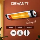 Devanti Infrared Heater Electric Radiant Strip Patio Heaters Remote 1500W 2000W