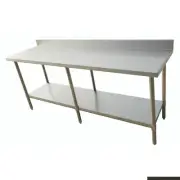 Modular Systems Eco 304 Stainless Steel Table With Splashback 2400X600X900 6 ...