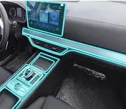 KUNQING Car Interior Piano Board Protection Film TPU Transparent Film Anti Scratch for BYD Don DM 2018-2020