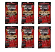 6x Jack Link's Original Beef Stick Made in New Zealand 1.73Kg Beef Jerky