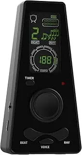 Electronic Digital Metronome with Timer Universal Electronic Metronome with Volume and Beat Speed Control, Battery or USB Cable Powered, for Guitar Piano Violin Drum Black