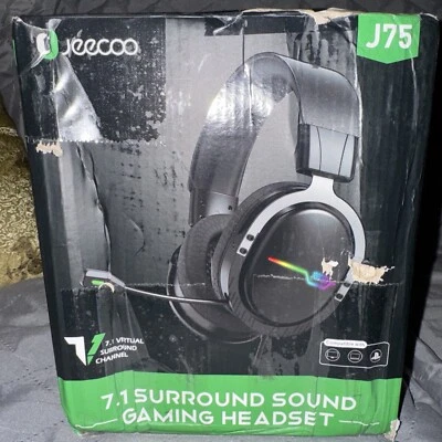 Jeecoo J75 Gaming Headset Pc, PS4/5, Xbox, Laptop, Remote Job