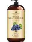 100% Pure Grapeseed Oil - 28 fl. Oz - for Aromatherapy, Massage, Skin & Hair
