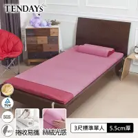 在飛比找Yahoo奇摩購物中心優惠-TENDAYS 玩色柔眠床墊(乾燥玫瑰) 標準單人3尺 5.