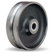 Hamilton V-Grooved Wheel 10" - Forged Steel, 4" Wide, 2 7/16" Bore - W-1040-FVL-