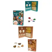 2pc Magnoidz Fossil Dig Kit & Gemstones Dig Excavation Kit Kids Science Toy 6y+