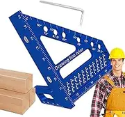 Multi Angle Measuring Ruler,3D Woodworking Square | Aluminum Alloy Measuring Precision Multifunctional Adjustable Tool for Carpentry Woodworking