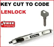 1 x Lenlock Garage Roller Door lock Key Cut To Code Number Lenlock Key