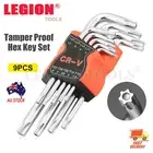 9pc Tamper Proof Torx Torks Star Wrench Hex Key Set Wrench H/D Brand New