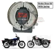 Royal Enfield Brake Shoe Kit With Spring For Bullet 500cc & Old Classic 350cc