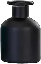 Fragrance Diffuser Bottles 150ml/5OZ Refillable Empty Glass Fragrances Scent Bottle Gradient Color Diffusers Vase Essential Oils Jar Container for DIY Reed Diffuser Air Fresh Home Crafts Decor (Black)
