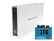 Avolusion Mini Pro-5X 3TB USB 3.0 Portable External Gaming PS4 Hard Drive White