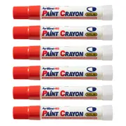 12PK Artline 40 Permanent Paint Crayon Fade Proof High Temperature Marker Red