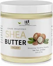 Shea Butter Raw Natural 8oz, Pure Organic Shea Butter, Unrefined Shea Butter for Hair and Body, Enriched Vitamins Hydrating & Moisturizing Skincare Cream(237g/8oz, Style 03)