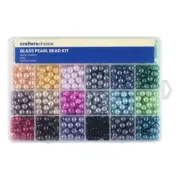 NEW Crafter's Choice Crafters Choice Glass Pearl Bead Kit By Spotlight