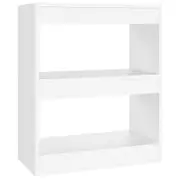 vidaXL Book Cabinet/Room Divider White Storage Rack Shelf Bookcase Organiser