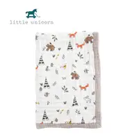 在飛比找PChome24h購物優惠-美國 Little Unicorn 寶寶純棉毯(動物森林)