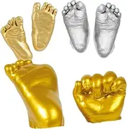 Beatifufu 3D Hand Foot Casting Kit DIY Keepsake for Shower Newborn Boy Items Handprint Kit