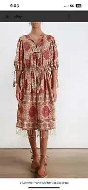 Zimmermann Tulsi Border Day Dress Size 0