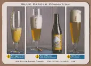 New Belgium Blue Paddle Foamation Beer Coaster / Postcard Fort Collins CO