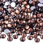 10000PCS 3Mm Resin Flatback Rhinestones for Crafts, Dk. Coffee Flatback Rhinesto