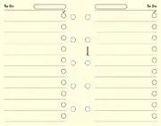 Filofax to Do Mini Refill 20 Sheets, Cotton Cream