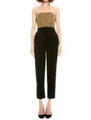 Alice + Olivia Jeri Embellished Jumpsuit Size 8