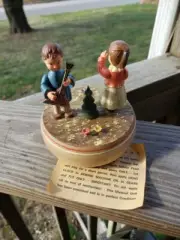 Vintage Swiss Thorens ANRI Rotating Music Box Children Lara's Theme New NOS