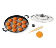 Non Stick Appam Pan,Appam Maker,12 Pits Appam Maker, Nonstick Appam Pan,Appa ...