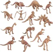 Garneck 12pcs Simulated Dinosaur Skeleton Skeleton Model Dino Bones Halloween Simulation Dinosaur Simulation Bones Educational Plastic